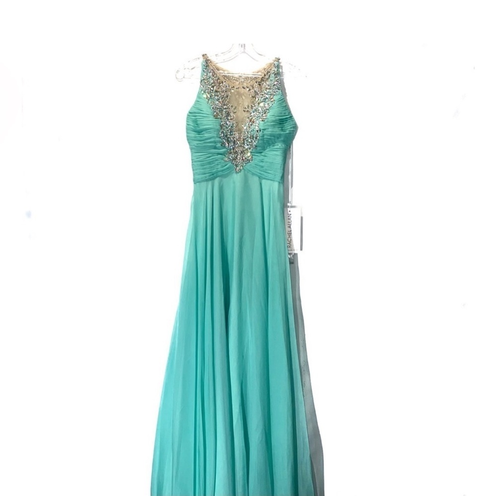 Rachel Allan Green Formal Size 0 Aqua